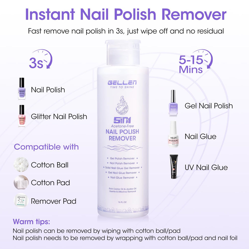 GELLEN Dissolvant Vernis Gel rapide retire le gel rapidement.