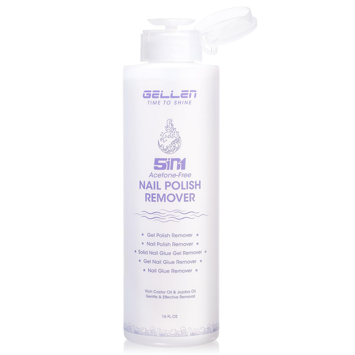 GELLEN Dissolvant Vernis Non Acétone Pompe facilite retrait rapide et propre.