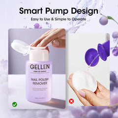 Dissolvant sans acétone retirant rapidement le vernis sans agresser les ongles.