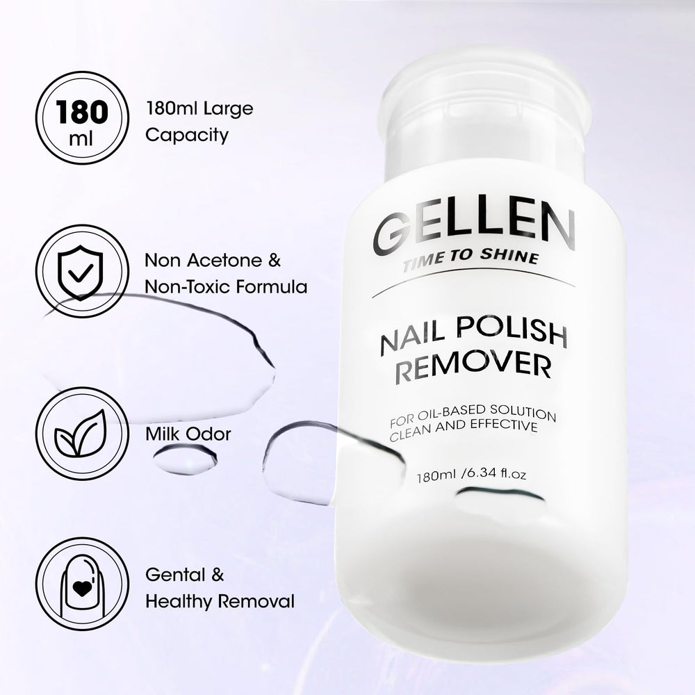 Dissolvant GELLEN vernis pompe-poussée pour application précise