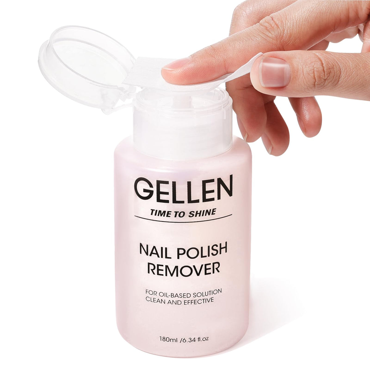 Dissolvant Gellen sans acétone au parfum rose pour vernis réguliers.