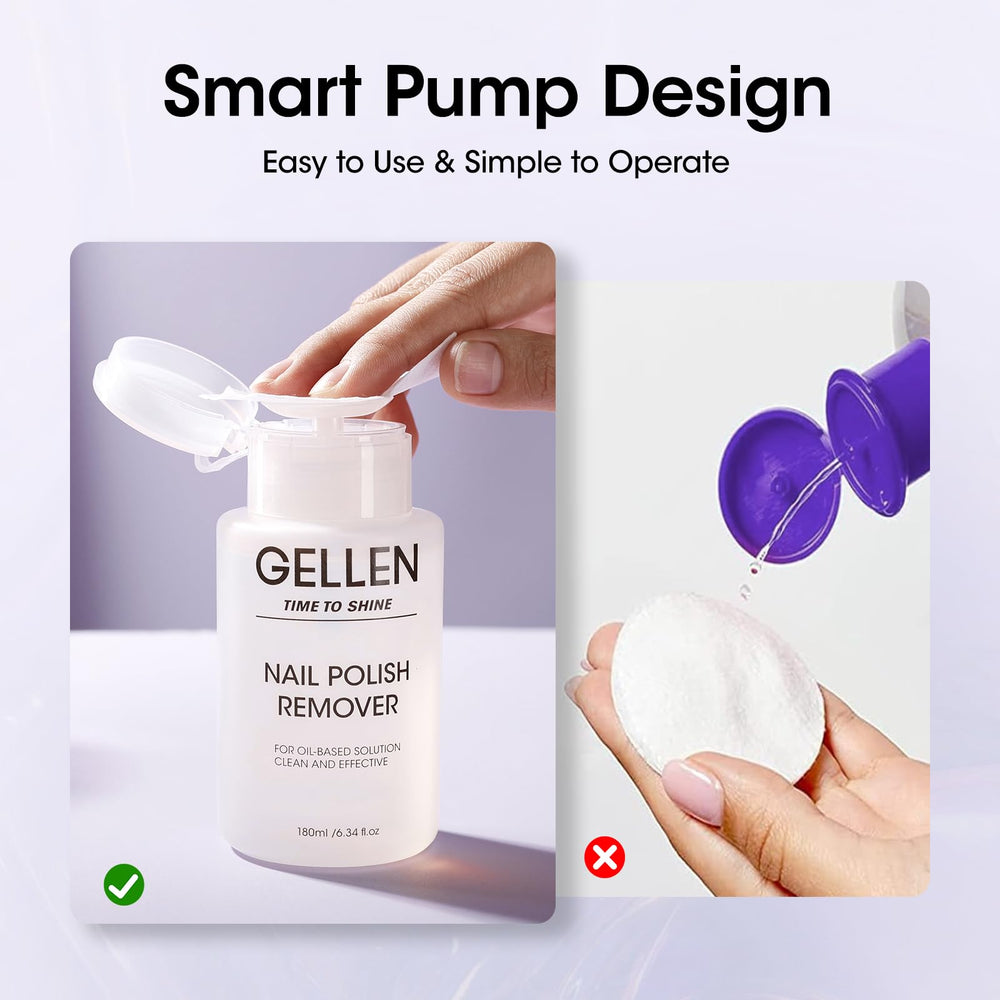 Bouteille GELLEN Dissolvant sans acétone, parfum léger et usage quotidien sûr.
