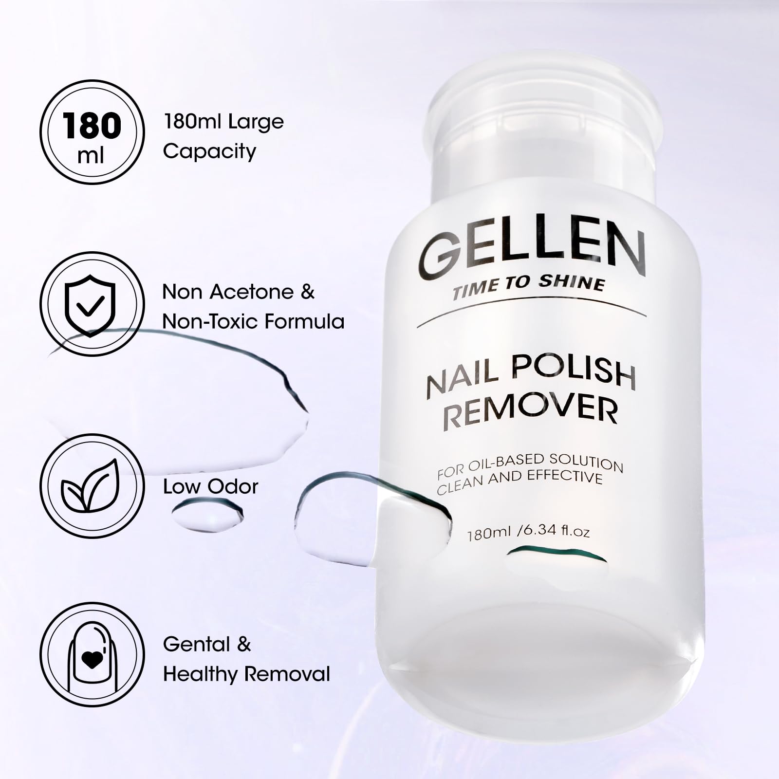 Capuchon anti-poussière GELLEN protège le dissolvant entre les usages.