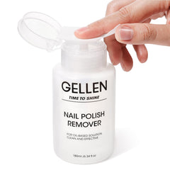 Dissolvant sans acétone GELLEN avec pompe pour retrait facile.