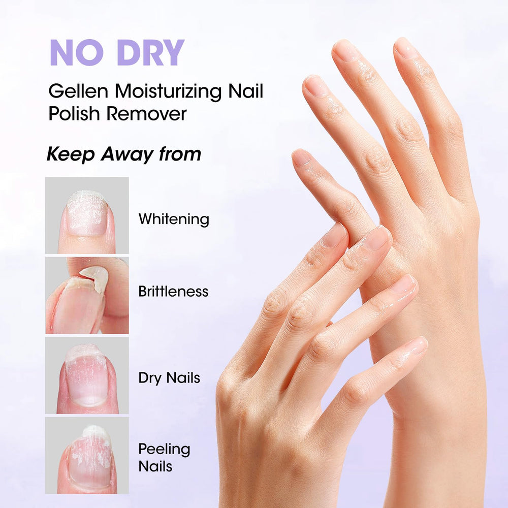 GELLEN dissolvant-vernis vitamine E aloe vera : soin nourrissant.