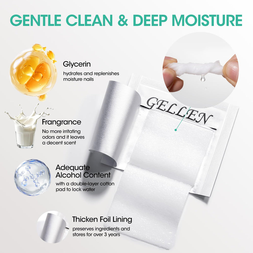 Emballage individuel GELLEN, pratique pour voyage et kit manucure.