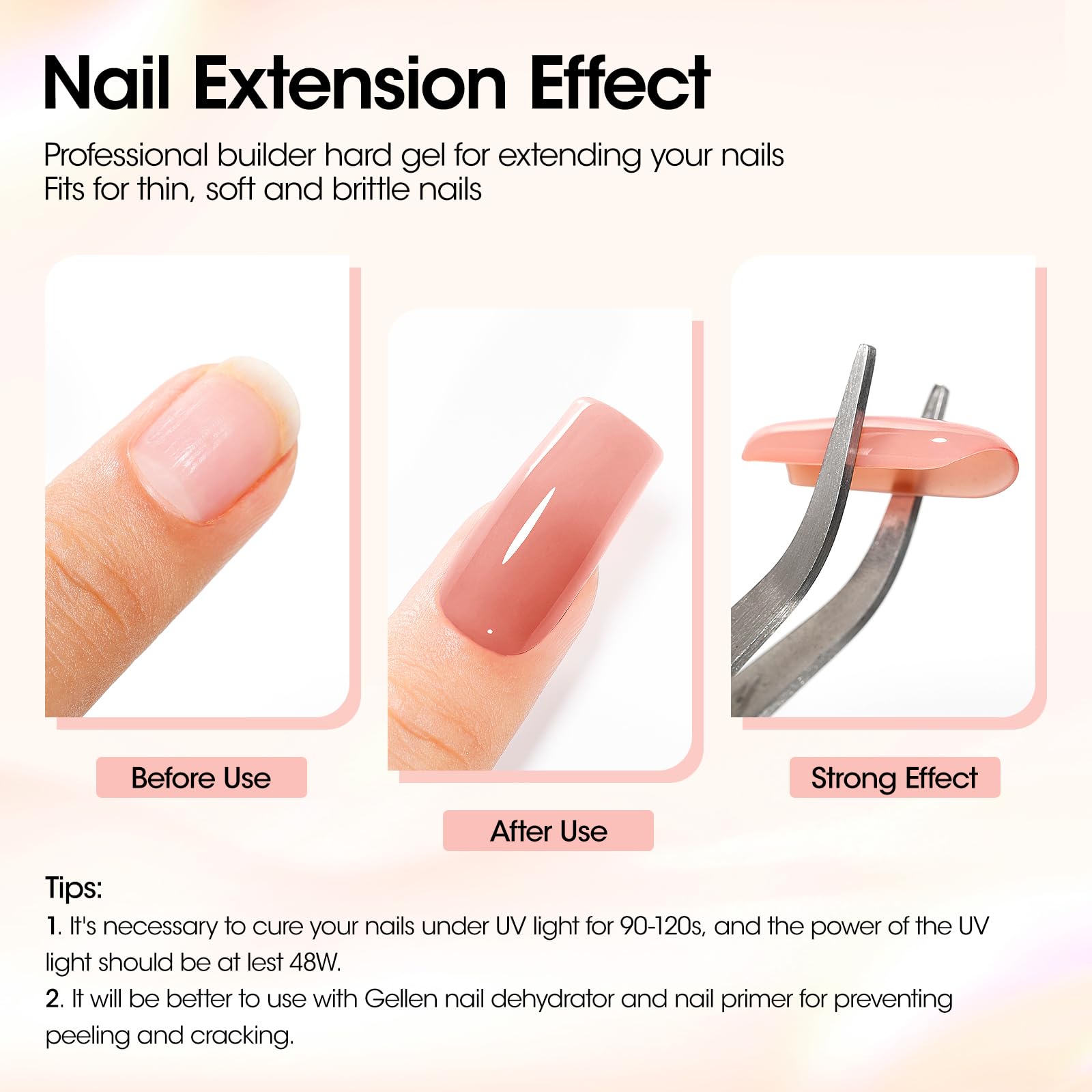 Formes d’ongles GELLEN pour modelage précis et extensions faciles.