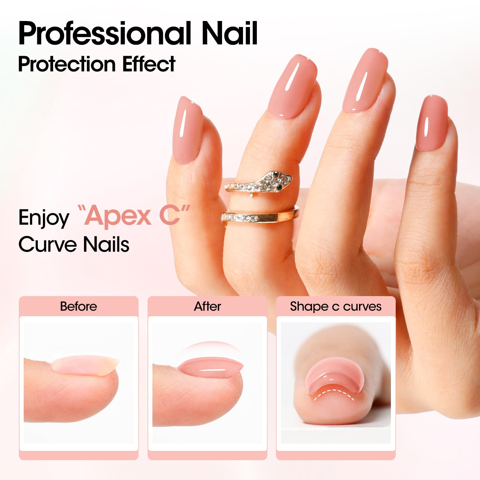 GELLEN Nude Rose en cours d’application, rendu uniforme et soigné.