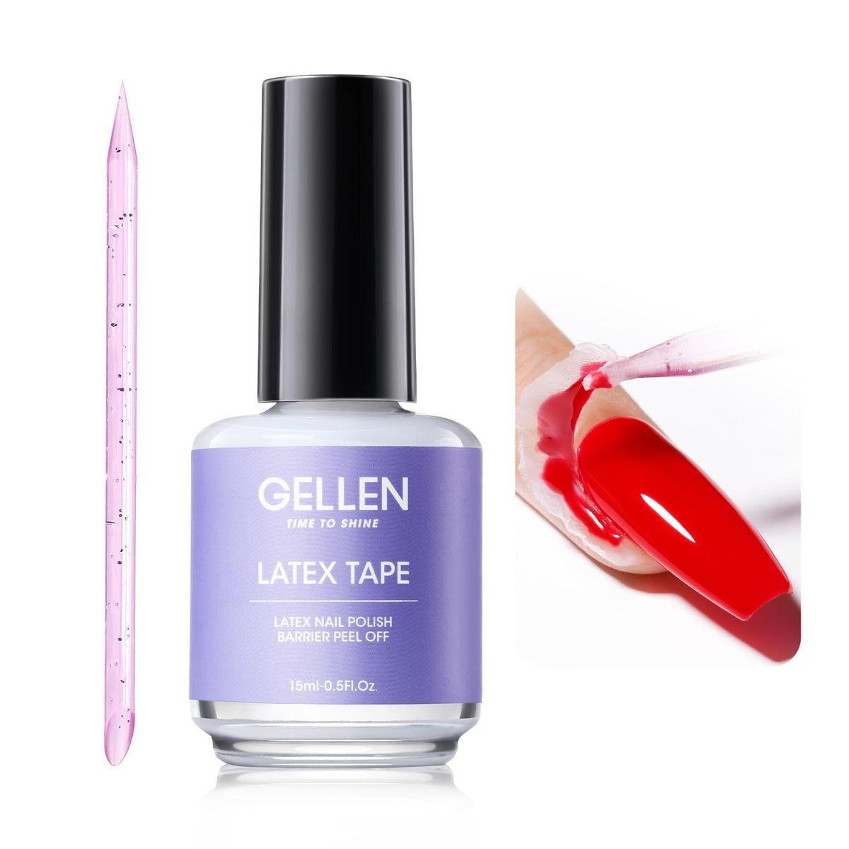GELLEN latex liquide protège la cuticule pendant la pose de vernis.