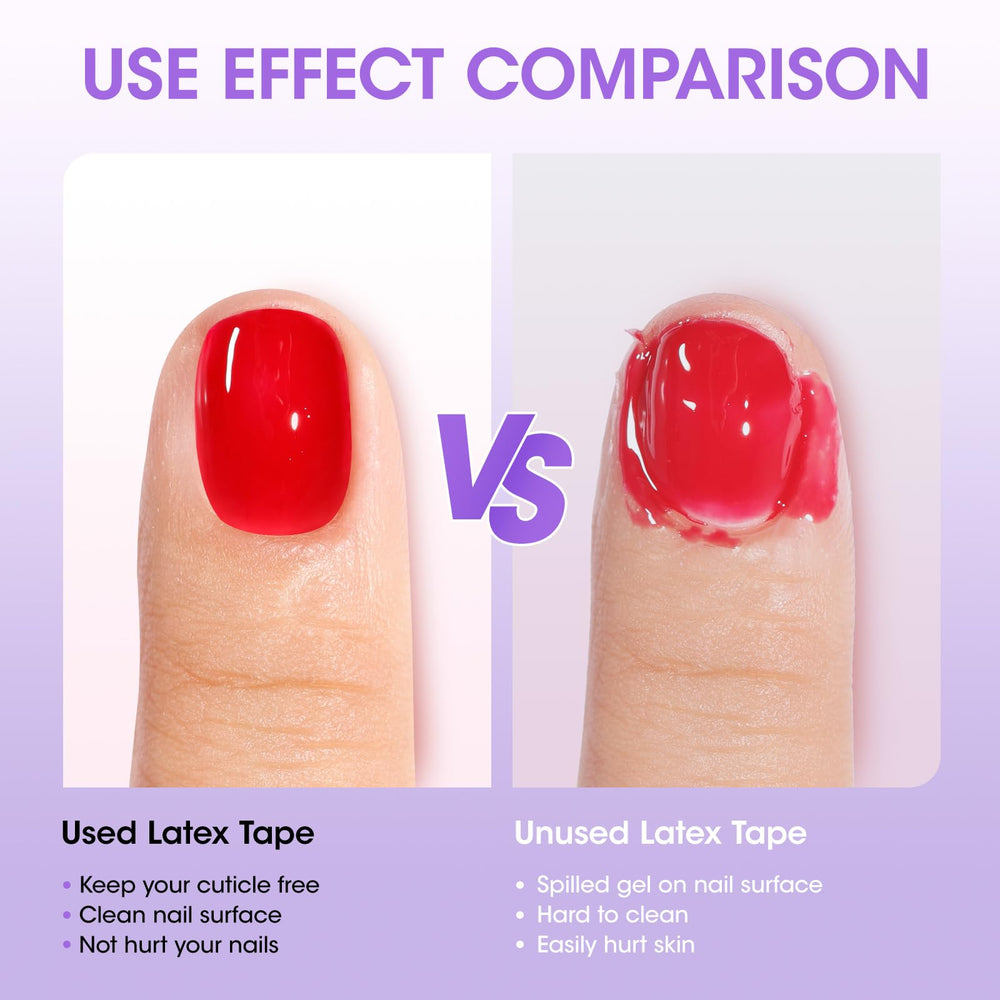 Gellen Latex Tape - application facile sous la cuticule pour éviter les bavures.