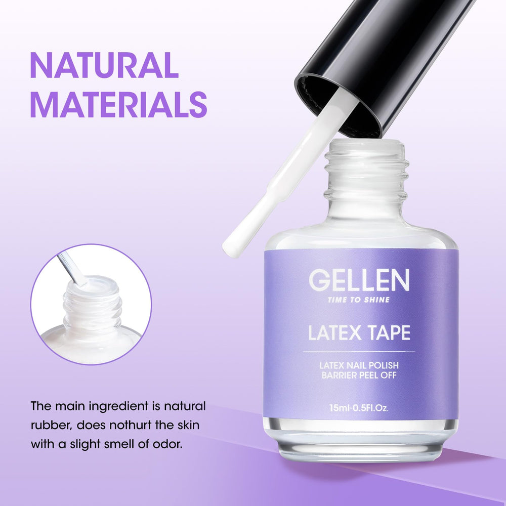Gellen Latex Tape - barrière autour du cuticule lors de l'utilisation du dissolvant.