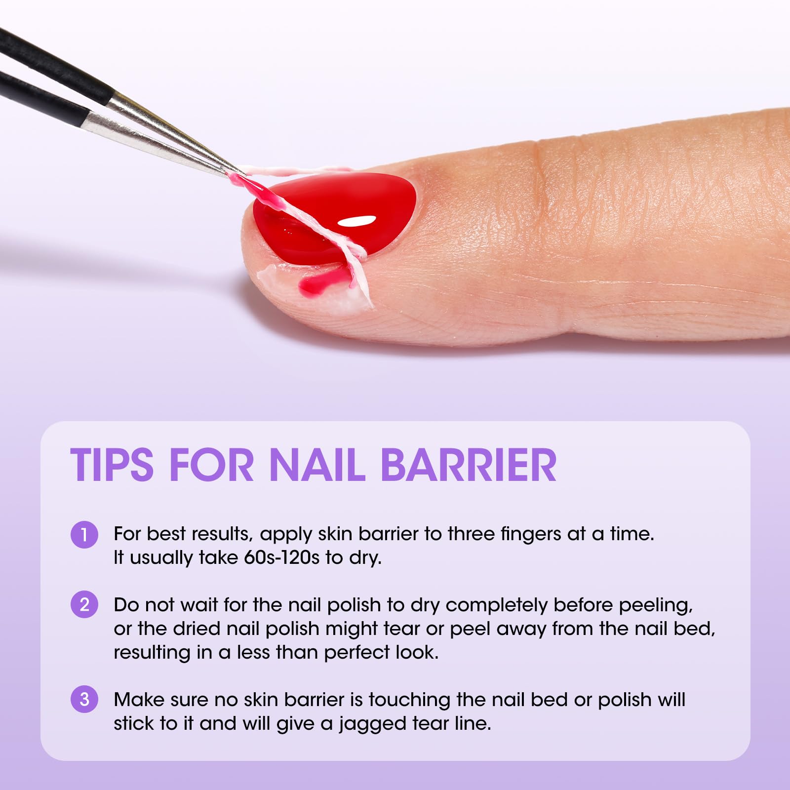Gellen Latex Tape - protège peau et cuticules pendant les techniques d'art des ongles.