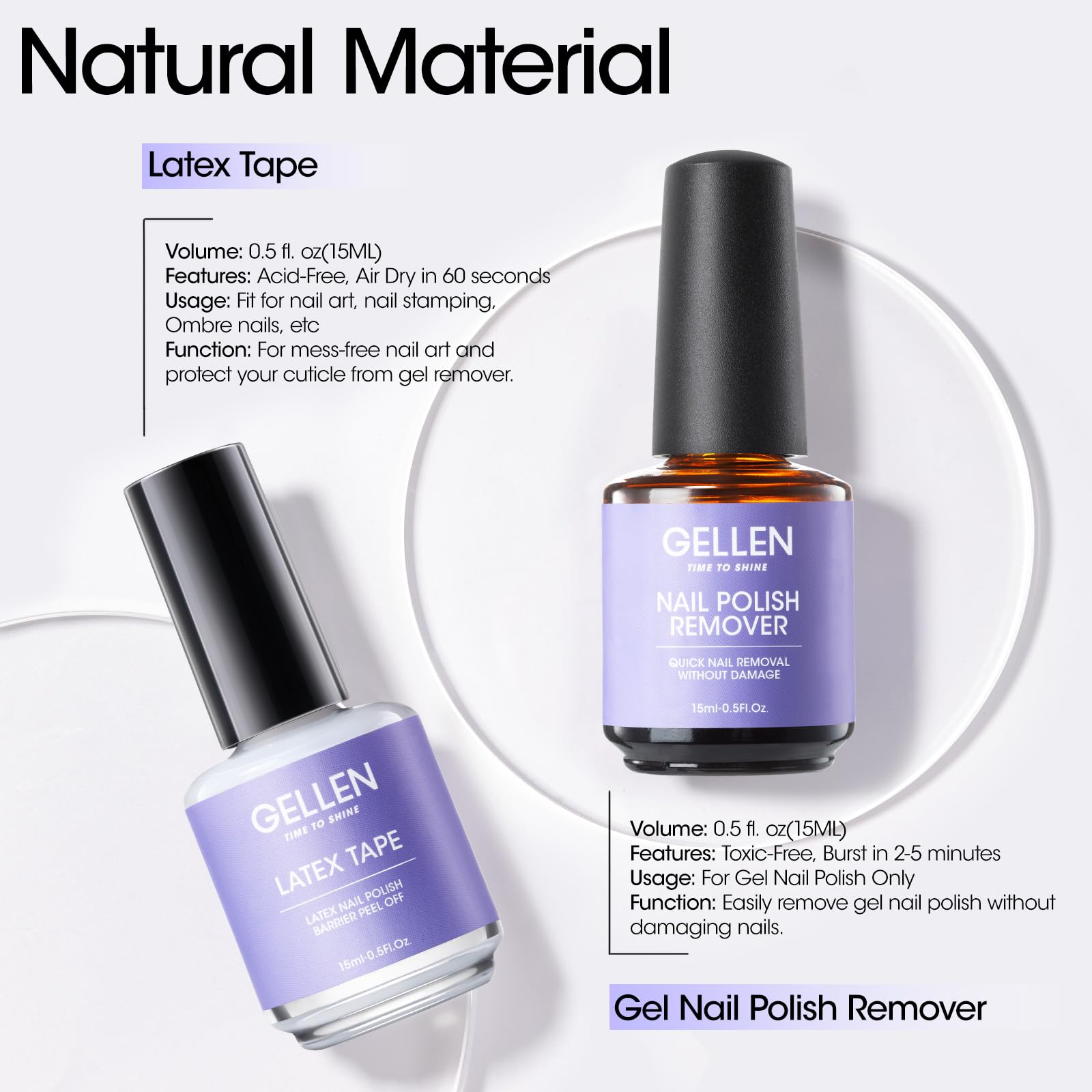 Gellen lingettes démaquillage vernis gel: nettoyage rapide et efficace.