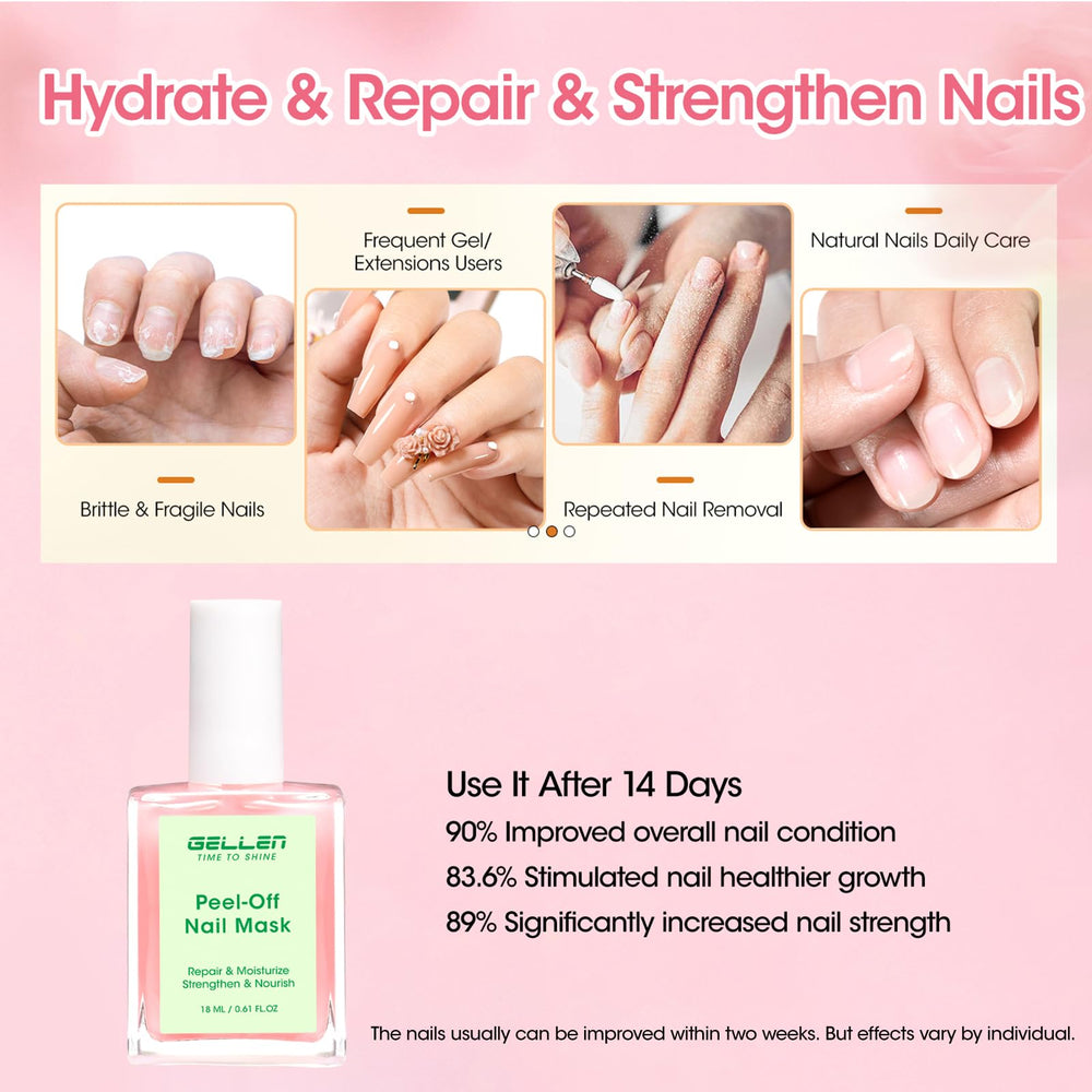 Gellen masque ongles brillance et flexibilité – résultats visibles