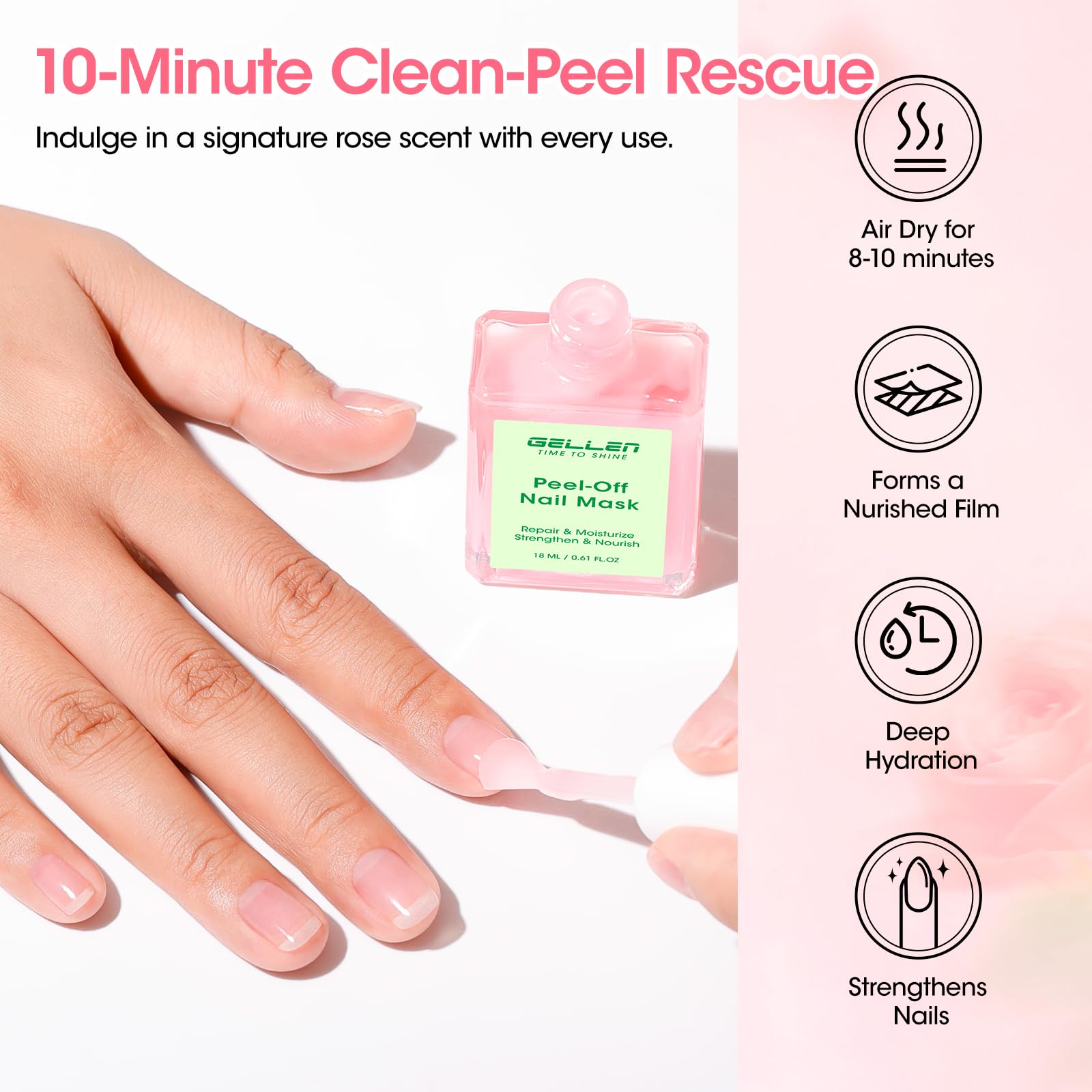 Gellen masque ongles fragiles – conçu pour renforcer les ongles délicats