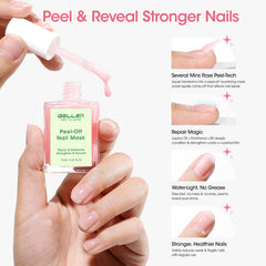 Gellen masque ongles nourrissant rose – nourrit et répare les ongles fragiles