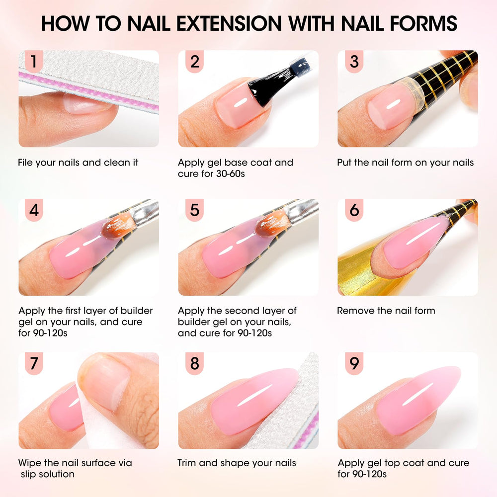 Ongles sculptés par GELLEN, aspect naturel et lisse.