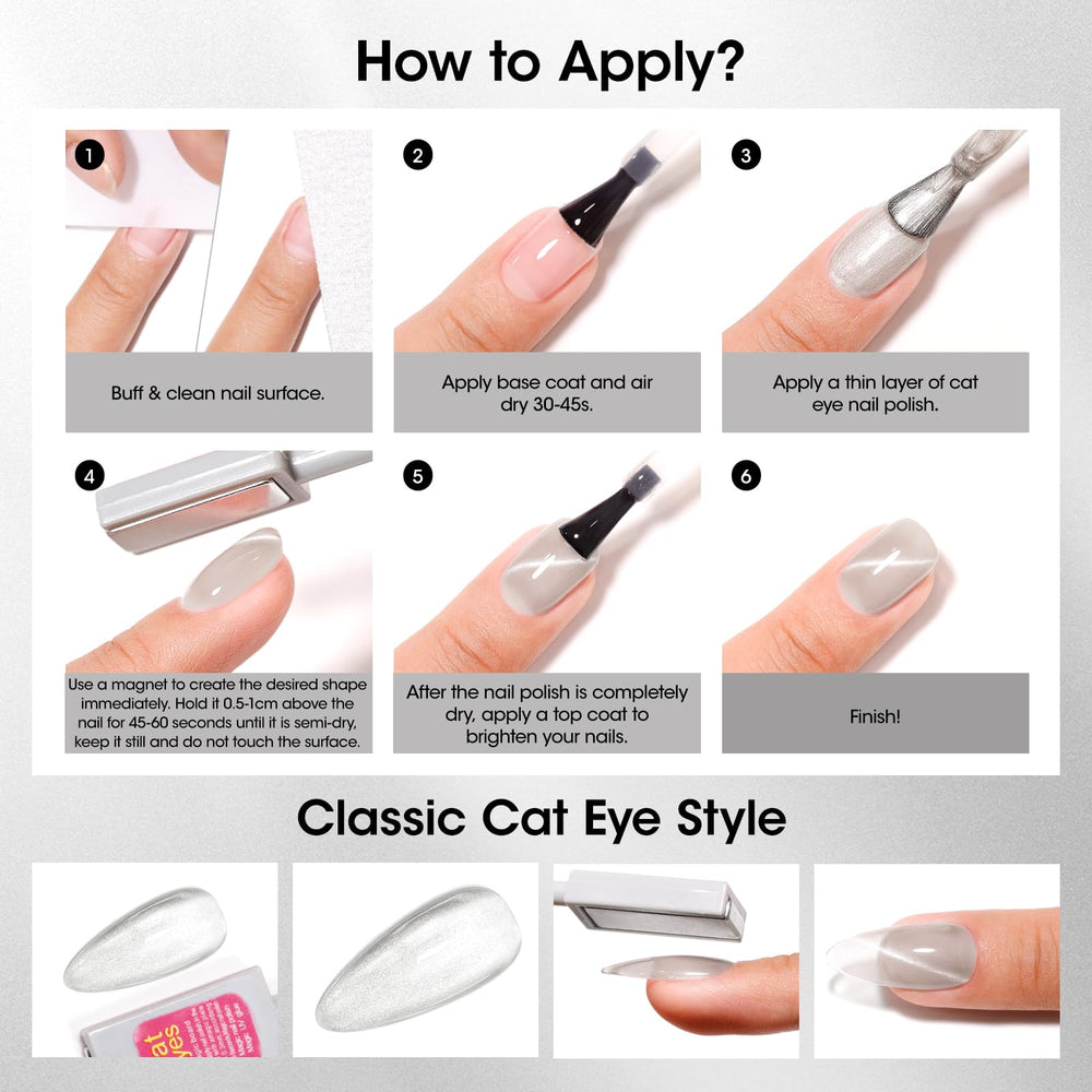 Palette variée GELLEN cat-eye pour assortir toutes les tenues.