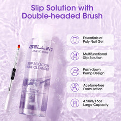GELLEN pinceau double-face-polygel, facilite le façonnage sans traces.