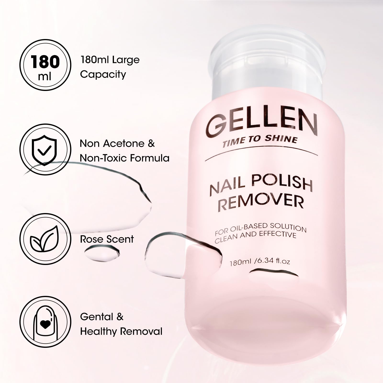 Gellen avec pompe-poussoir pour une application précise et sans gaspillage.
