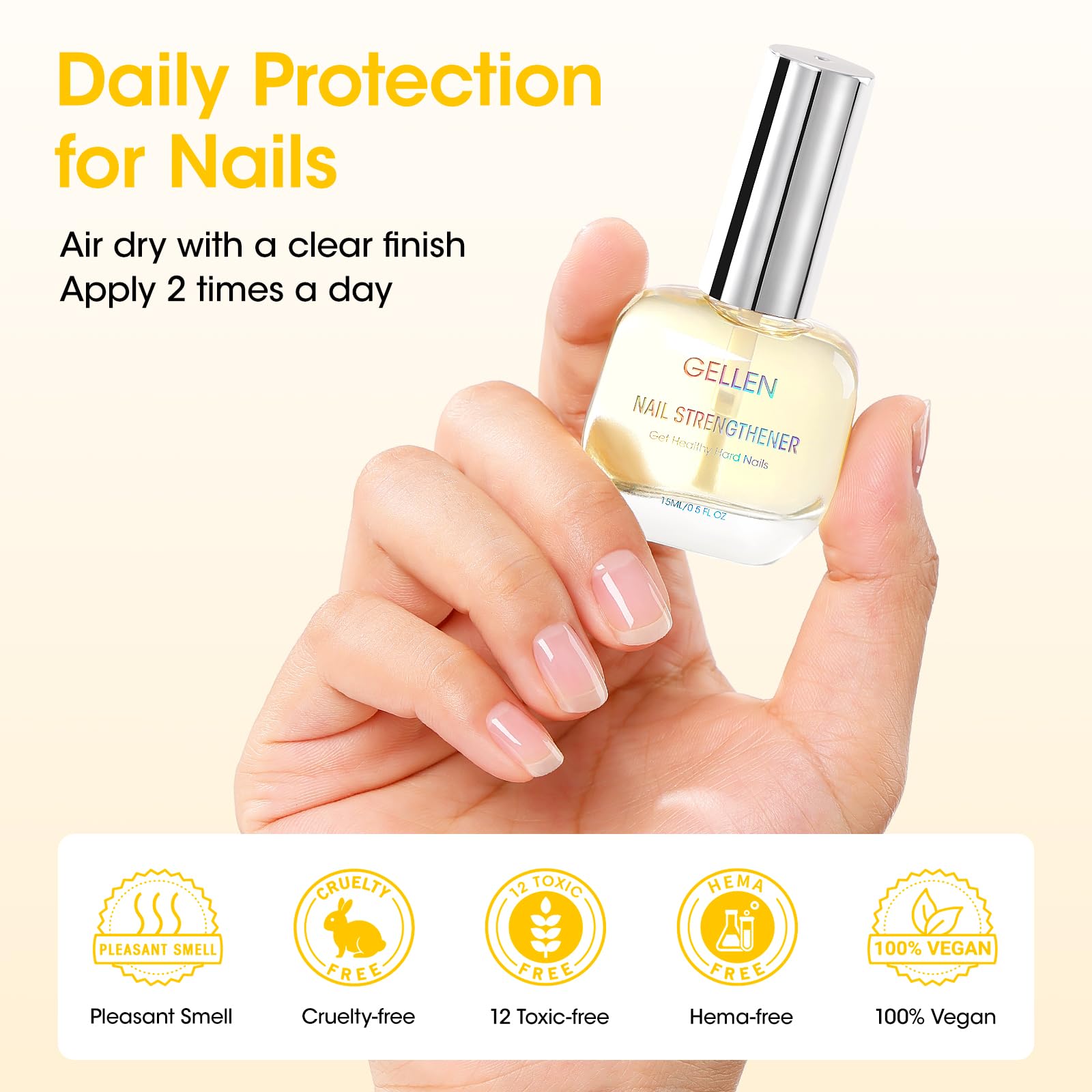 GELLEN Pro Care absorption-rapide-ongles, soin discret.