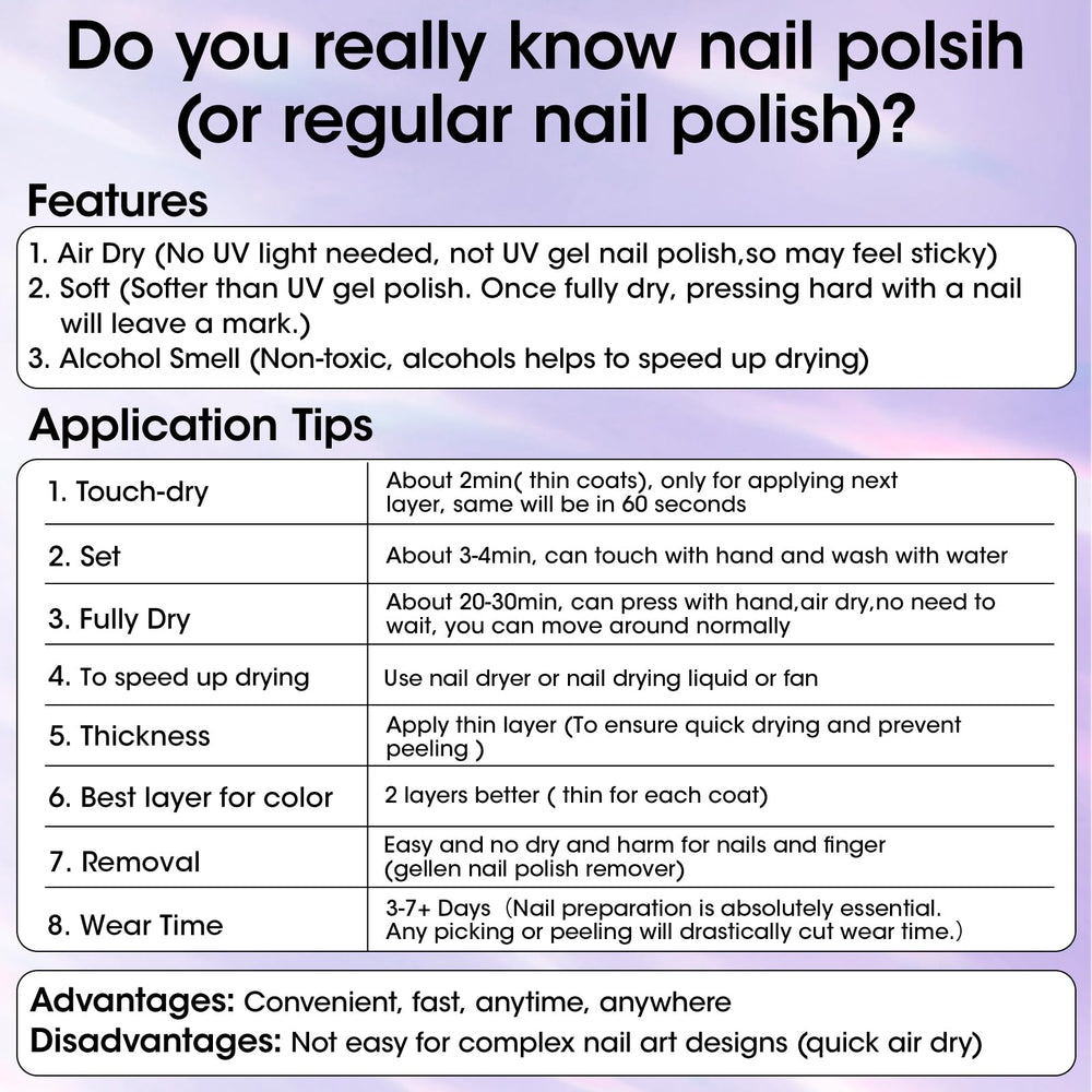 GELLEN répare les ongles fins et irréguliers, surface lisse
