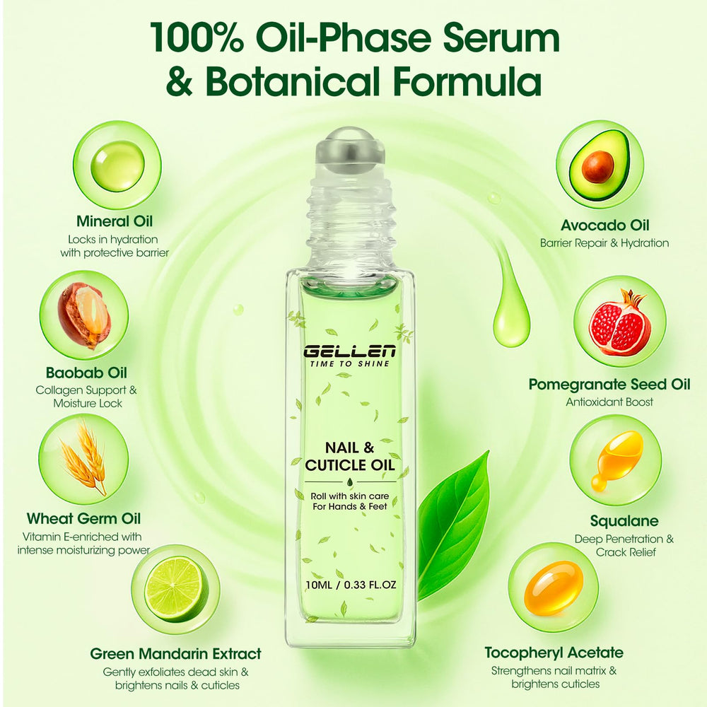 GELLEN roll-on ongles 10ml compact – pratique en déplacement