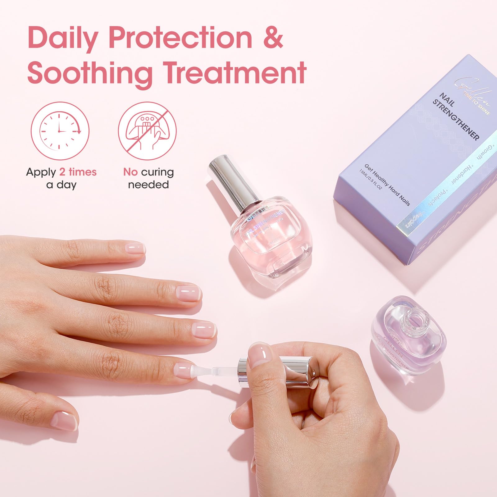 GELLEN Séchage-air-rapide-finition-claire: fini clair après application.