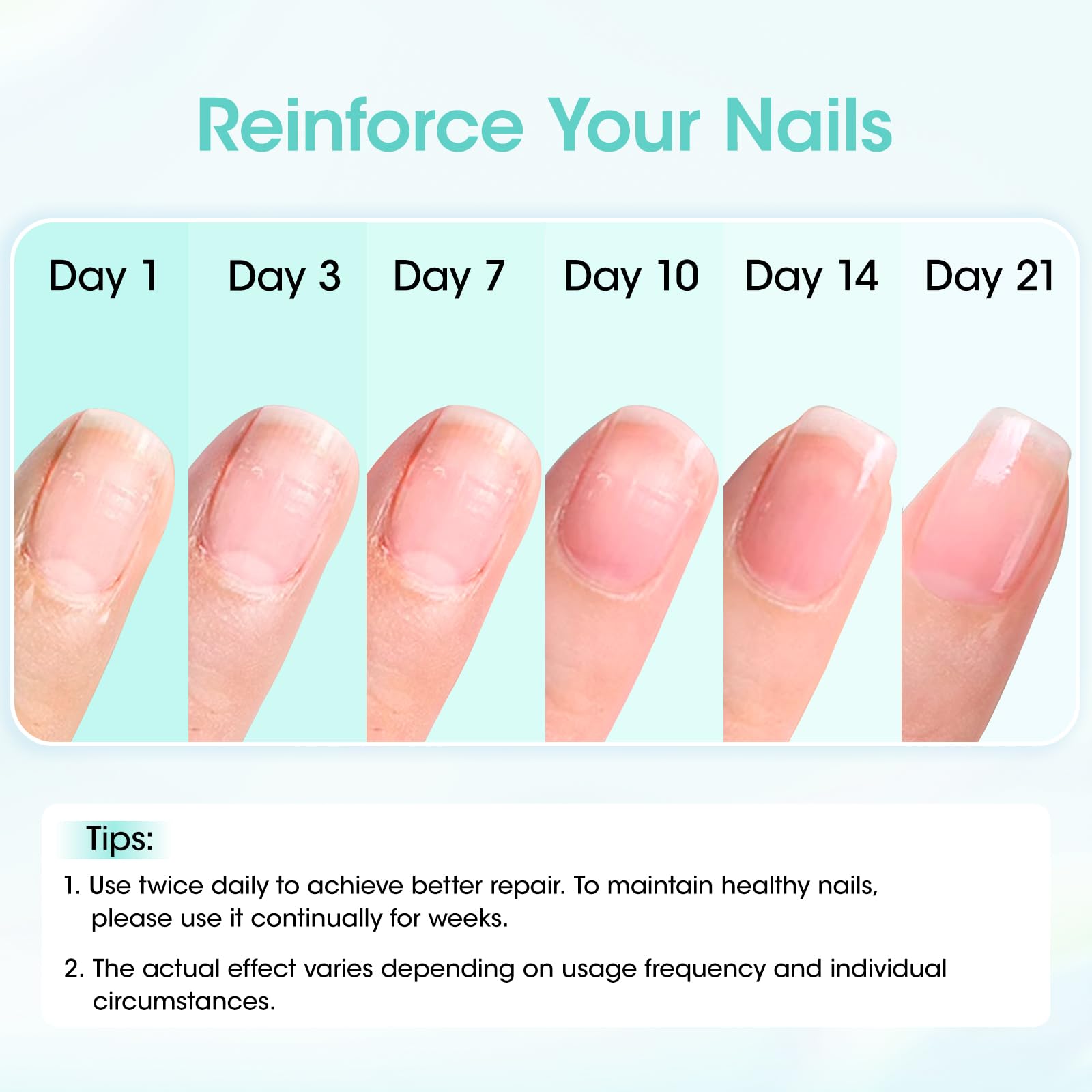 GELLEN surface des ongles lissée et ridules réduites.