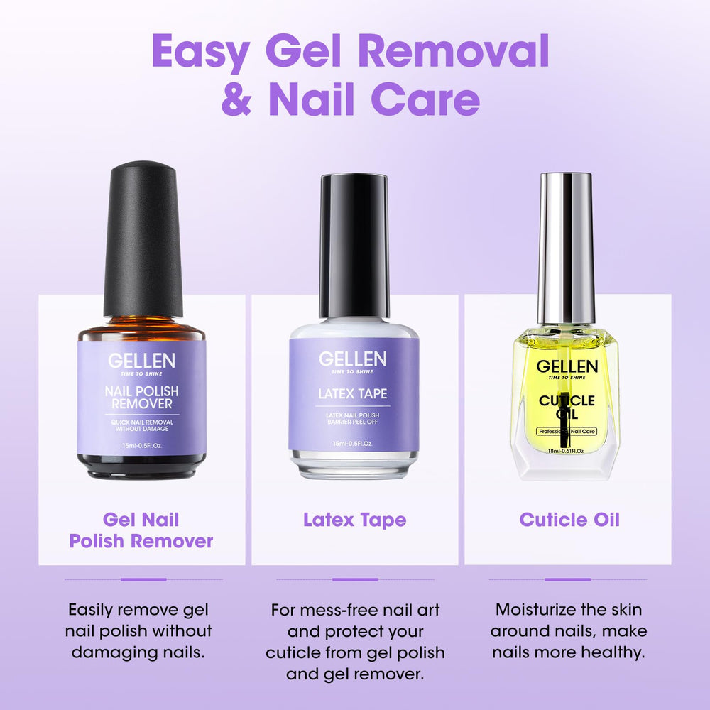 Tampons alcool GELLEN: nettoyage rapide des ongles