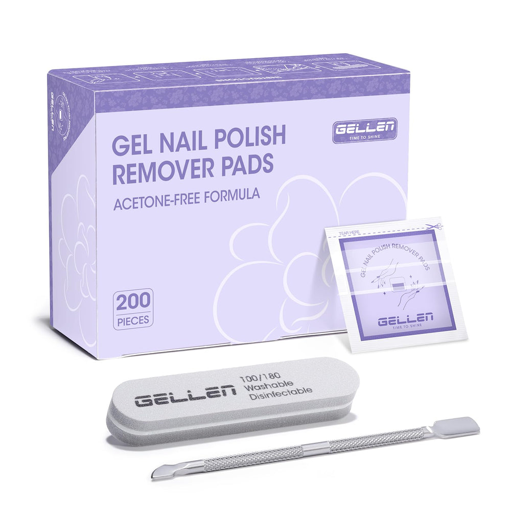 Gellen tampons démaquillant vernis régulier, retrait rapide sans dessèchement