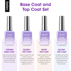 GELLEN Top Coat Brillant Bouteille 18ml offre une brillance longue durée.