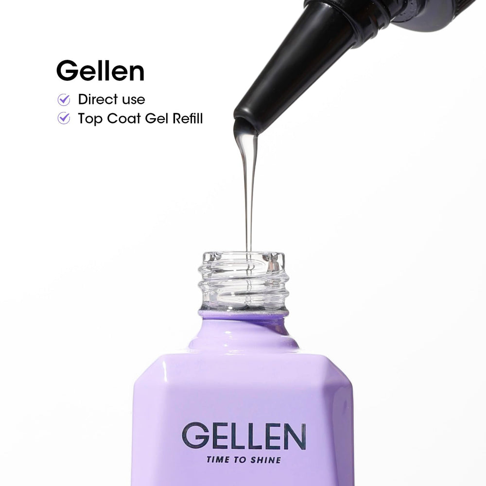 Gellen Top Coat – test allergie peau recommandé avant usage.