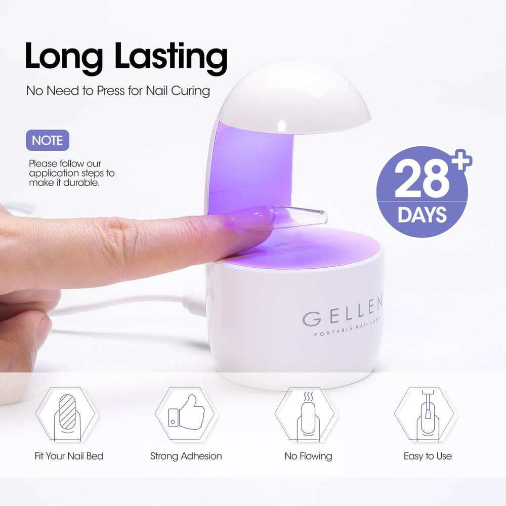 GELLEN usage-rapide-colle-ongles-solide, mise en place rapide.
