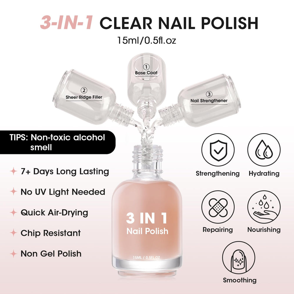 GELLEN flacon-vernis-base montre le pinceau à application précise