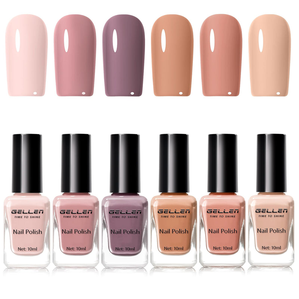 Vernis GELLEN neutre beige chaud, base élégante pour tous types d'ongles