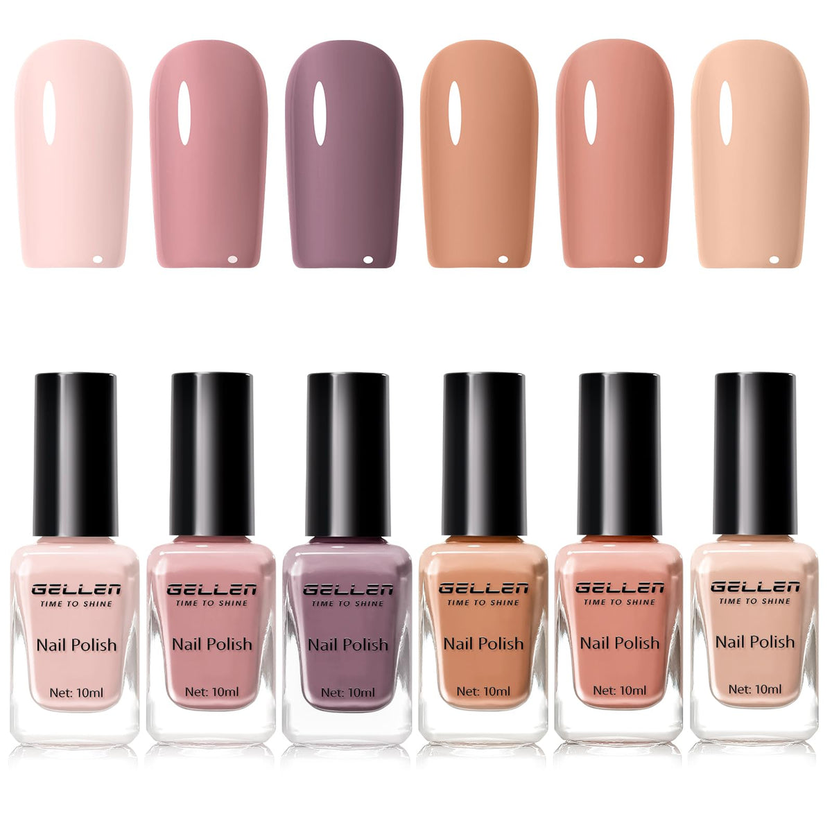 Vernis GELLEN neutre beige chaud, base élégante pour tous types d'ongles