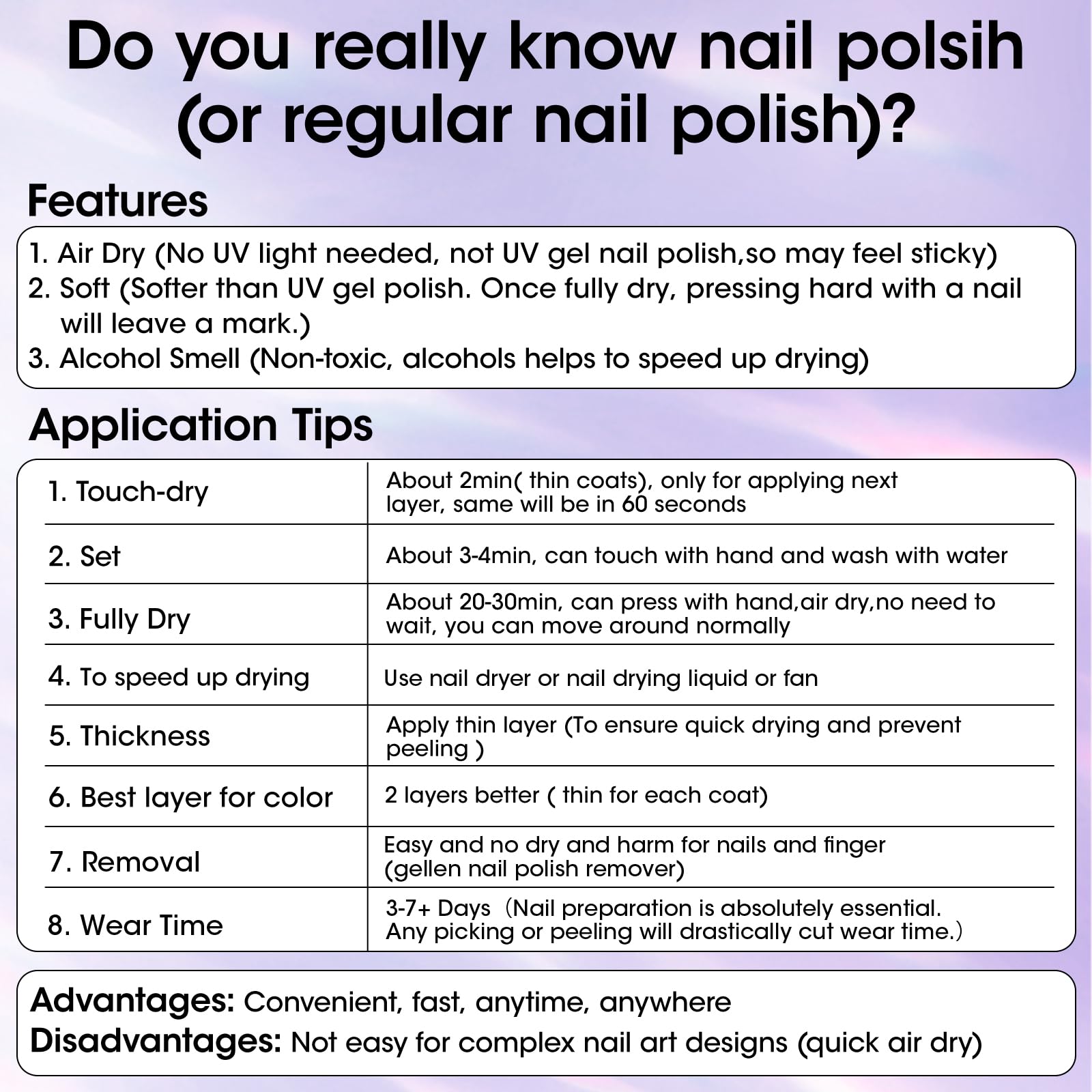 Vernis GELLEN finition brillante, pose lisse et rapide