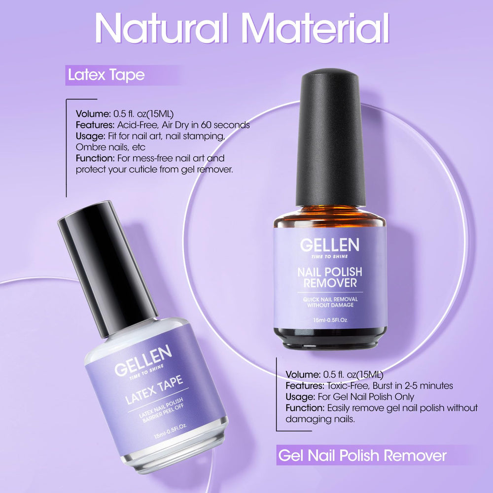 Vernis gel se fissure après 5 minutes grâce au dissolvant GELLEN.