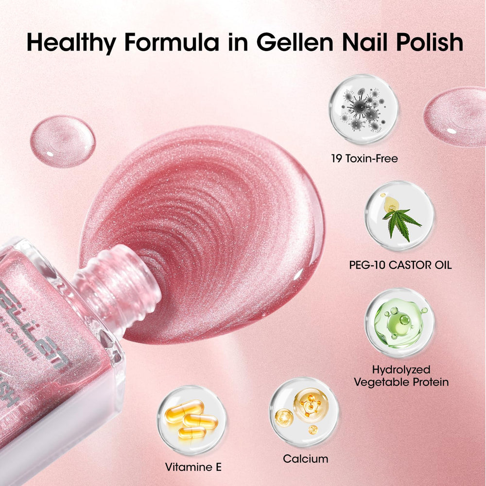 GELLEN vernis non gel, formule douce et faible odeur pour soin des ongles