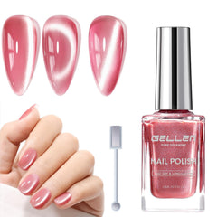 GELLEN vernis œil-chat rose magnétique, effet 3D captivant sur les ongles