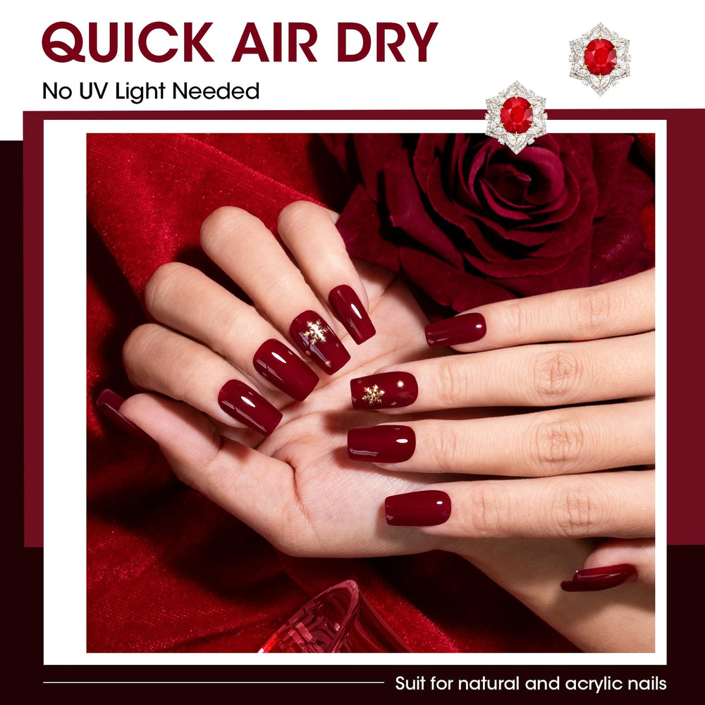 Vernis GELLEN rouge sang pour looks automne-hiver polyvalents