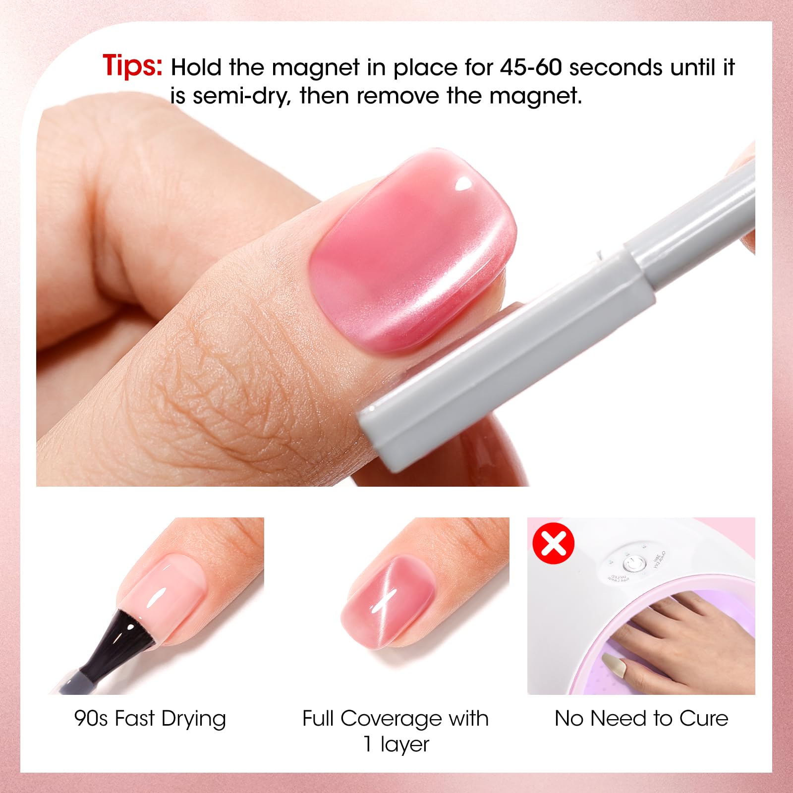 GELLEN vernis tenue jusqu'à 7 jours avec base et top coat