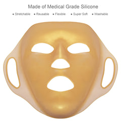GELMAY masque-visage-complet-adhérent : empêche les glissements pendant les mouvements.