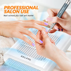 Gelpal système turbo pour une aspiration efficace des poussières d’ongles.