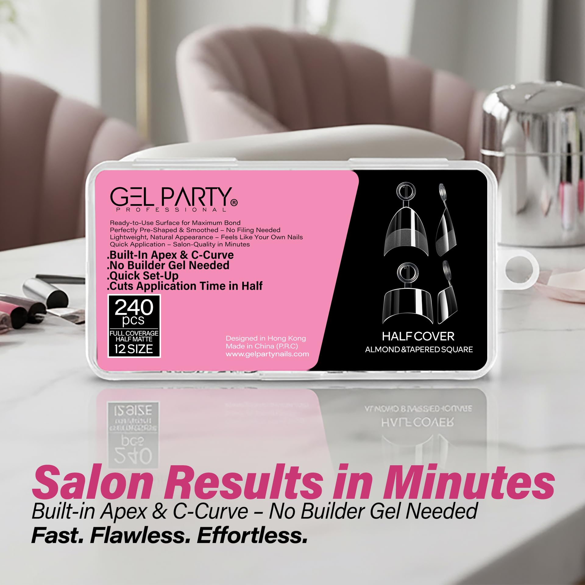 GELPARTY kit pre buff matte offre base naturelle prête.
