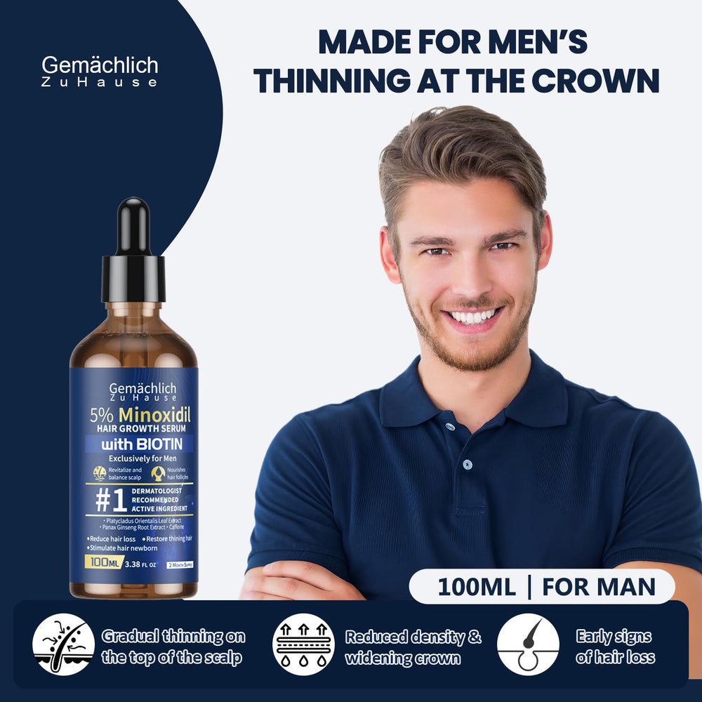 Application sur cuir chevelu avec Minoxidil Gemächlich Zu Hause, routine quotidienne