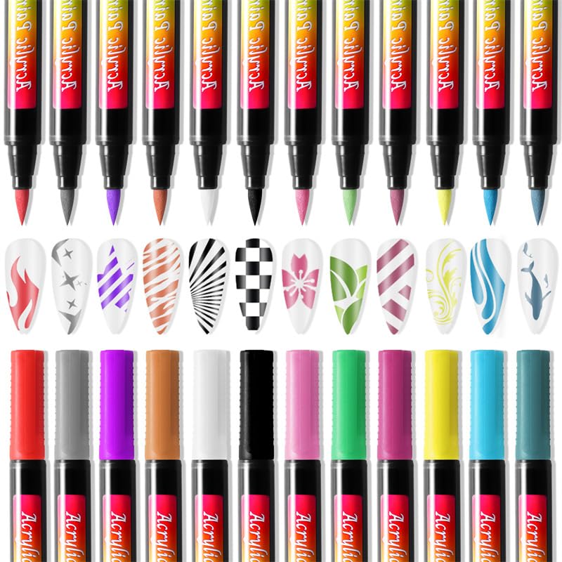 GEMBITYFUL Stylo nail art tracé fin pour motifs délicats.