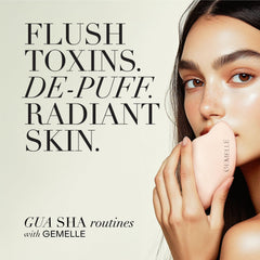 GEMELLE Huile Gua Sha – drainage lymphatique pour réduire poches.