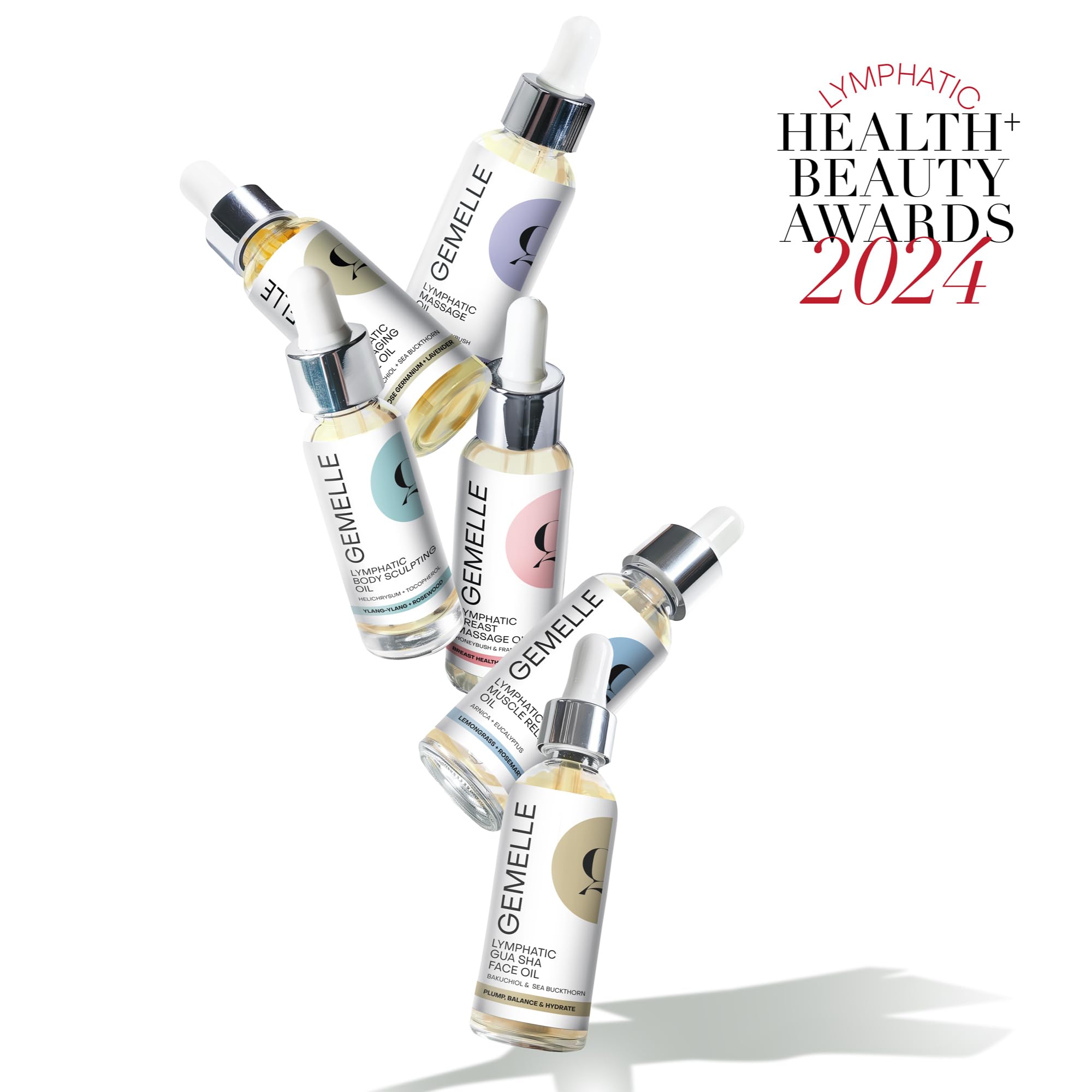 GEMELLE huile visage lymphatique anti-âge — format voyage pratique 15 ml.